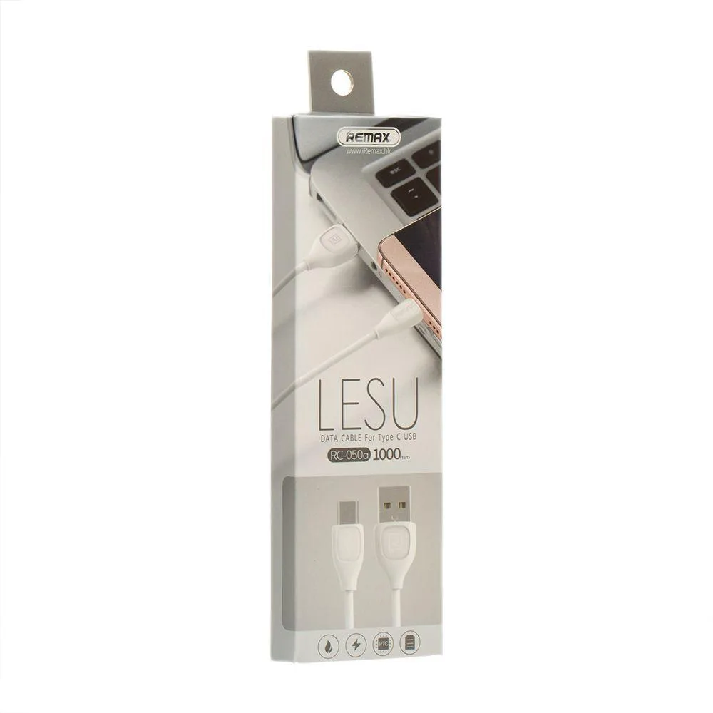 Кабель USB Remax RC-050a Lesu Type-C Колір Чорний