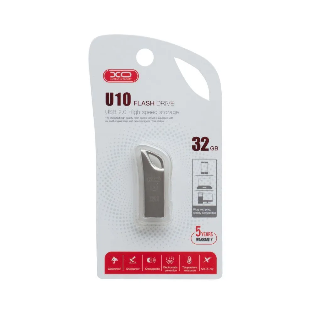 USB флеш-накопичувач XO U10 32GB Колір Сталевий