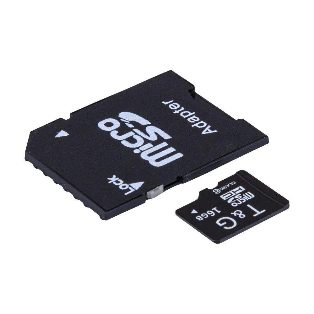 Карта Пам'яті T&G MicroSDHC 16gb 10 Class & Adapter Колір Чорний