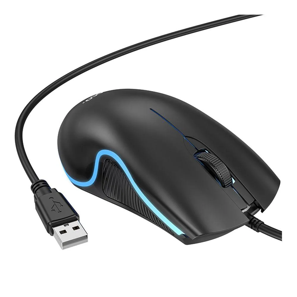 USB Миша Hoco GM19 Чорний