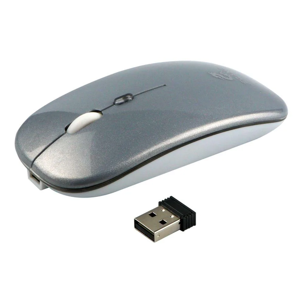 Wireless Миша JEQANG JW-AP01 BT5.1+2.4G Стальний
