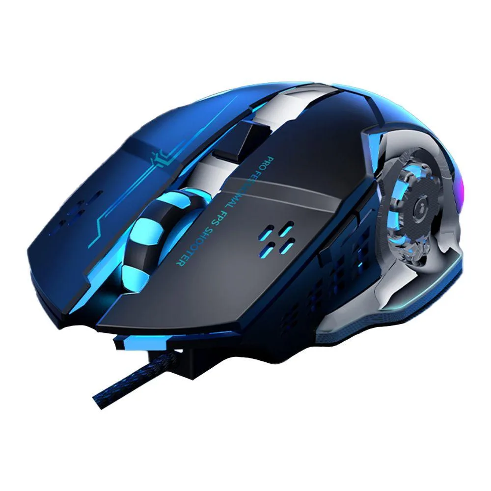 Ігрова USB миша XO-M10 Gaming RGB Black — дротова геймерська мишка з підсвічуванням, 3200 DPI, 6 кнопок, Plug&Play