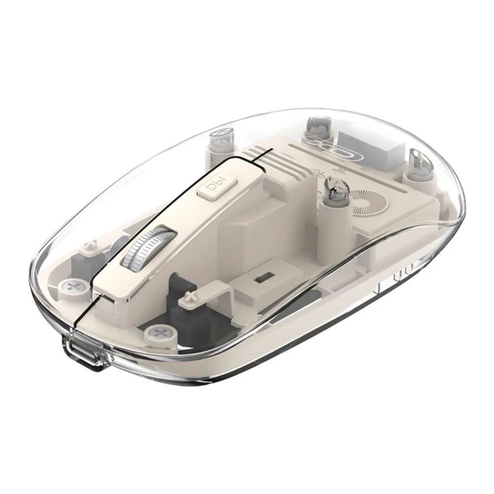 Бездротова Миша XO M12 Bluetooth+2.4G Бежевий