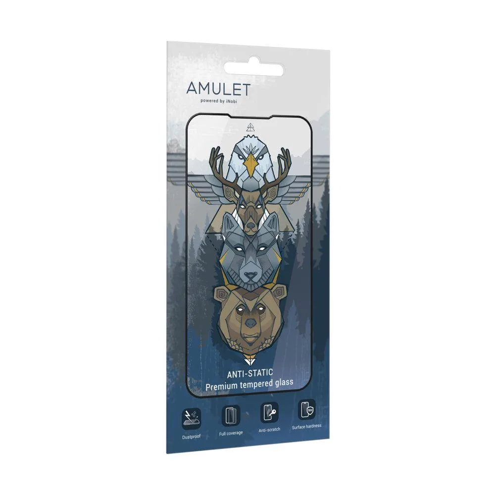 Захисне скло AMULET 2.5D HD Antistatic for Samsung A53 5G/A52s/A52 Чорний