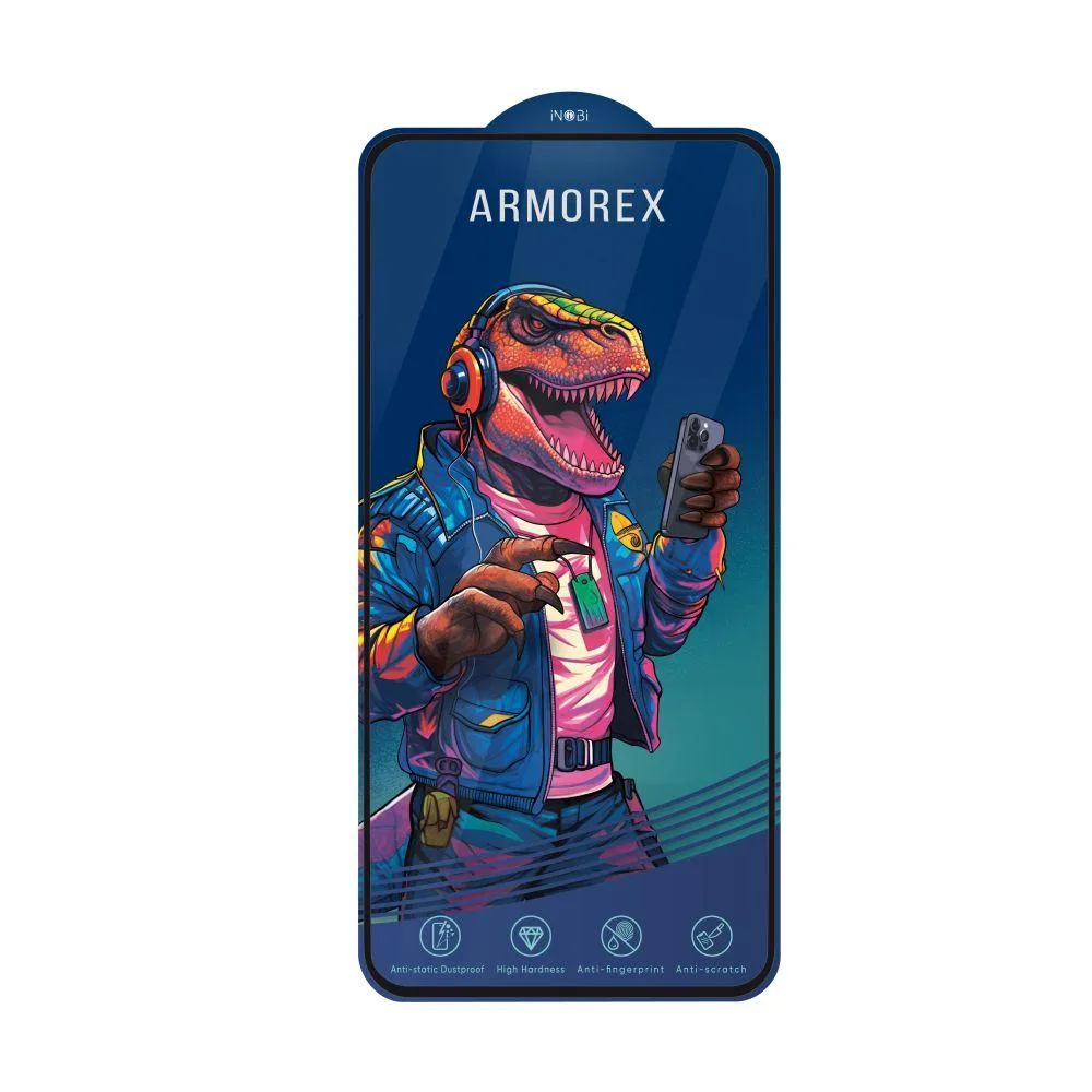 Захисне скло ARMOREX 5D High-Alum AntiDust for Redmi Note 13 Pro/13 5G/14/14s/Poco M6 Pro/F6 Чорний