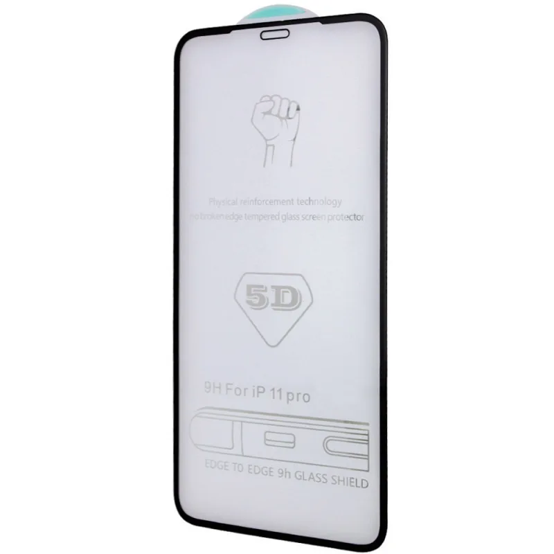 Захисне скло 5D Hard (full glue) (тех.пак) для Apple iPhone 11 Pro (5.8