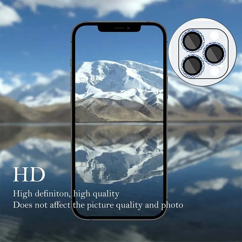 Захисне скло Metal Shine на камеру (в упак.) для Apple iPhone 13 Pro / 13 Pro Max