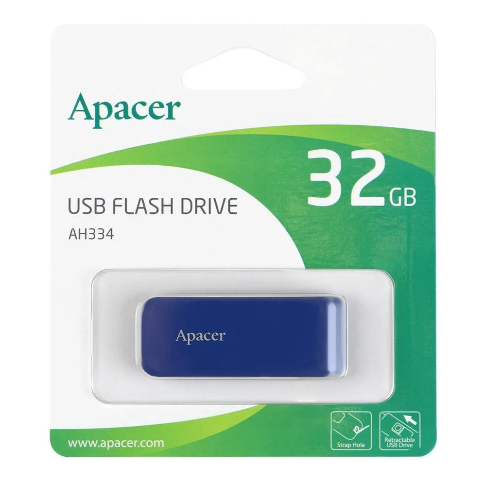 USB флеш-накопичувач Apacer AH334 32gb Синiй