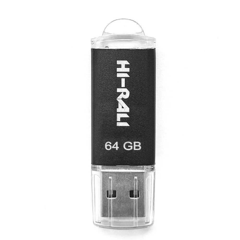 USB флеш-накопичувач Hi-Rali Rocket 64gb Сталевий