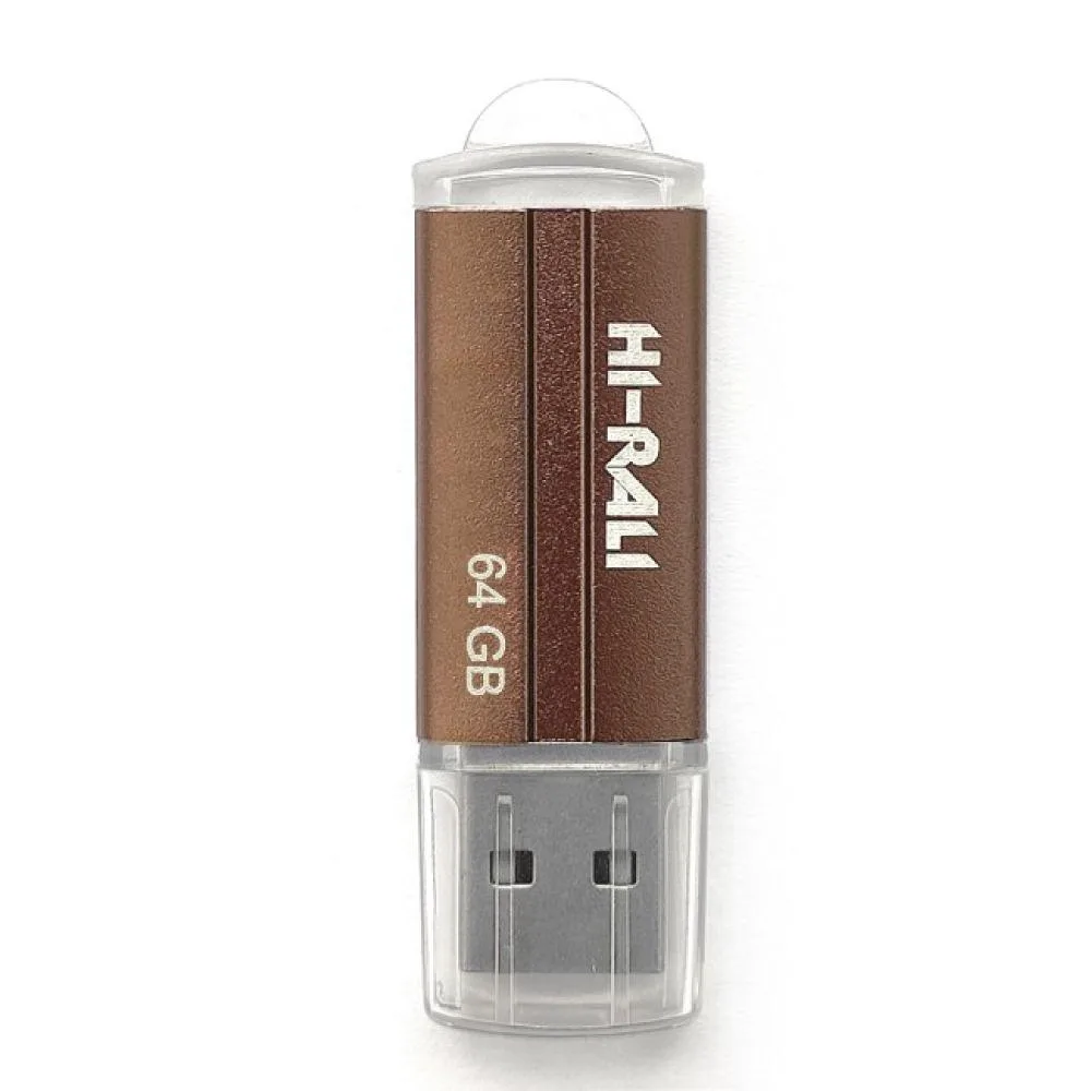 USB флеш-накопичувач Hi-Rali Corsair 64gb Сталевий