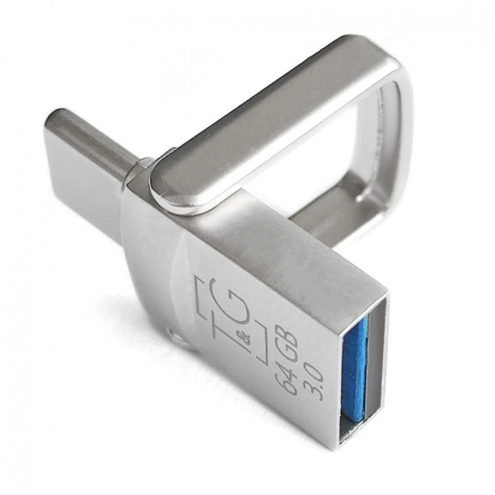 USB OTG флеш-накопичувач -Type C 64GB T&G металева серія 104 Сталевий