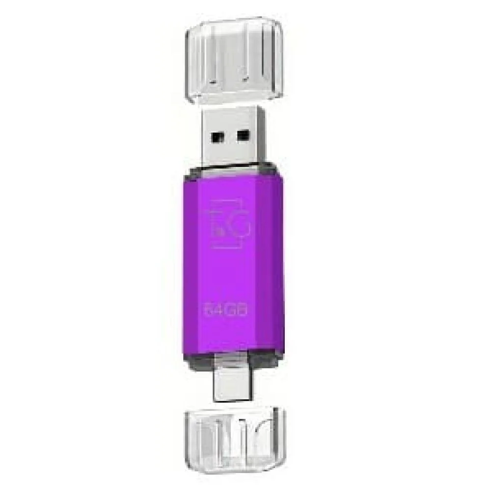 USB Flash Drive T&G 64gb USB/Type C 009 Чорний