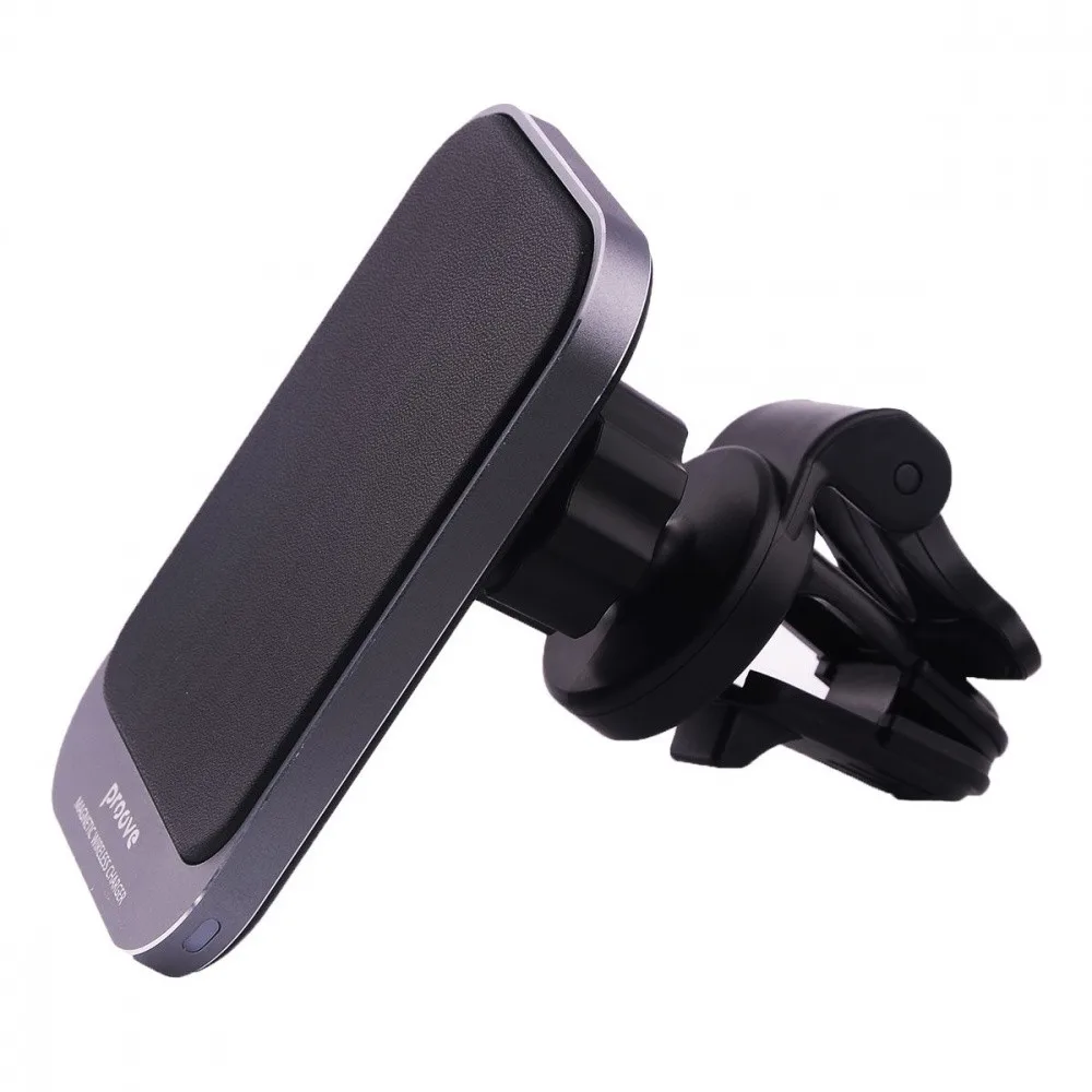Тримач в машину з Бездротовим ЗП Proove Square Magnetic 15W black з технологією MagSafe