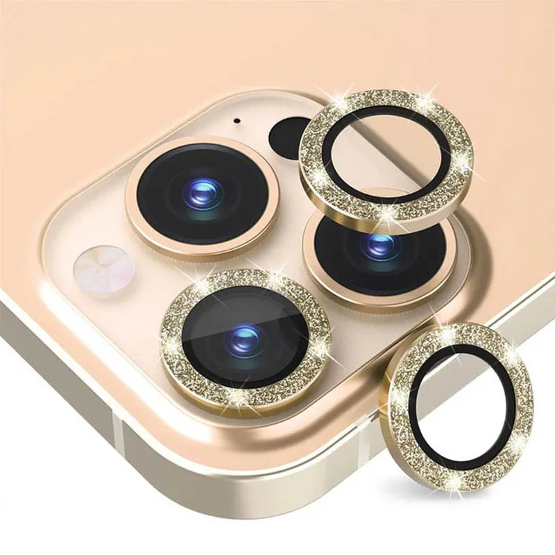 Захисне скло Metal Shine на камеру (в упак.) для iPhone 15 Pro (6.1