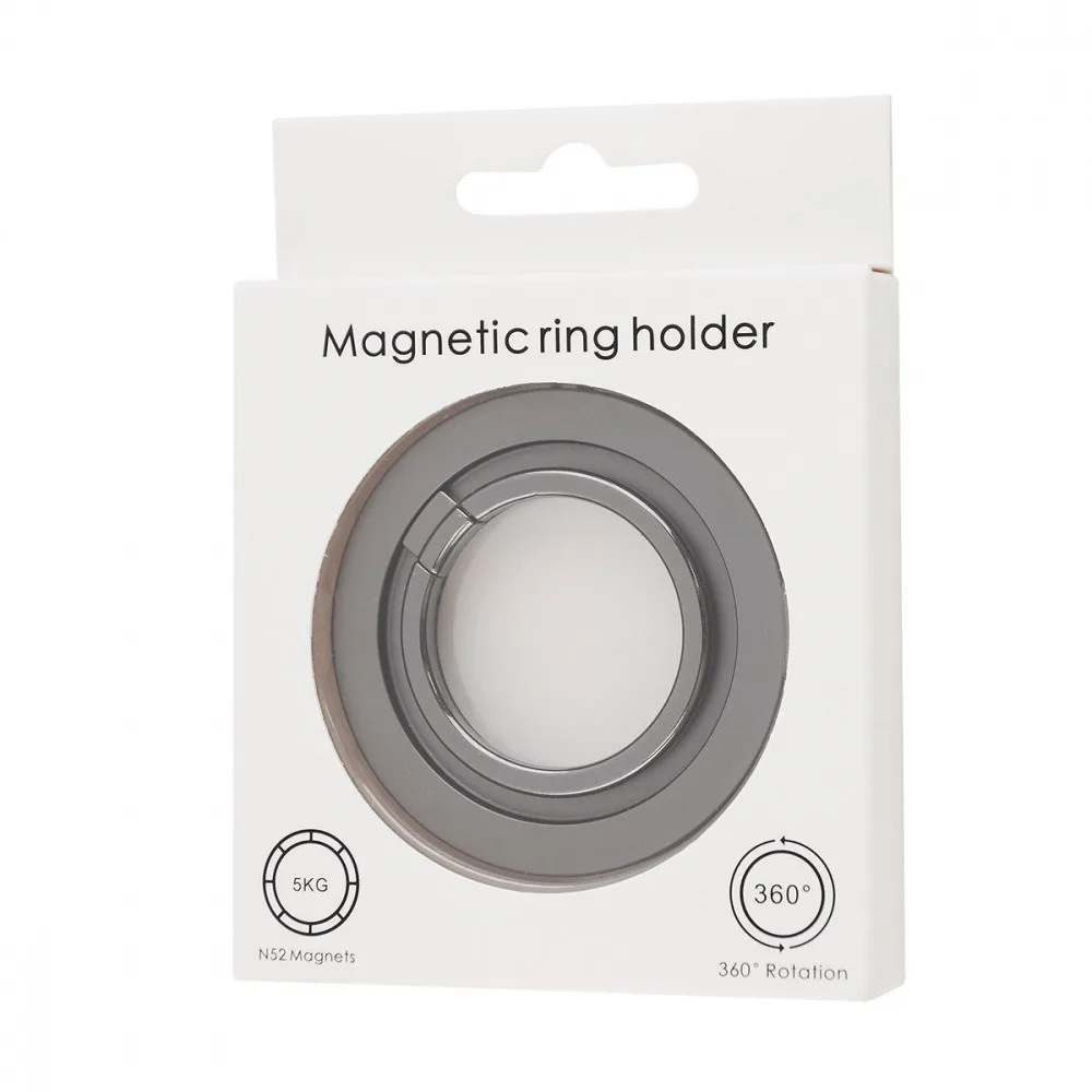 Кільце тримач MagSafe Magnetic ring holder Pro silver