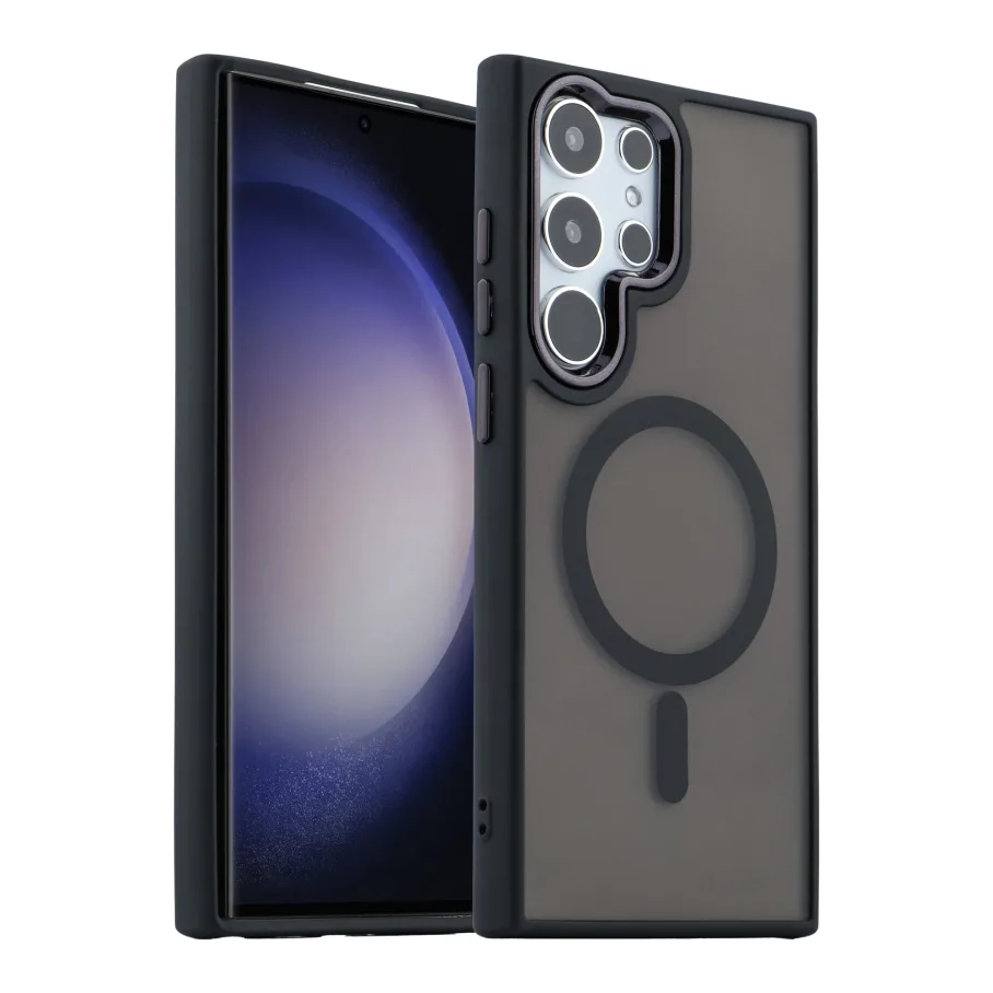 Чохол TPU+PC Space Magnetic Color with Magsafe для Samsung Galaxy S23 Ultra 5G (S918) Dark Purple