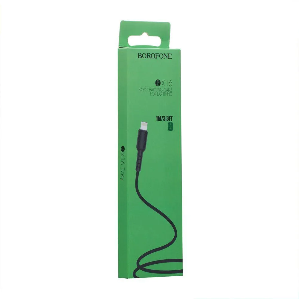 Кабель USB Borofone BX16 Lightning Білий