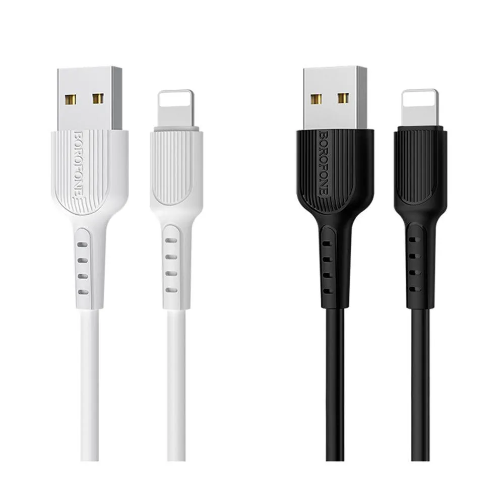 Кабель USB Borofone BX16 Lightning Чорний