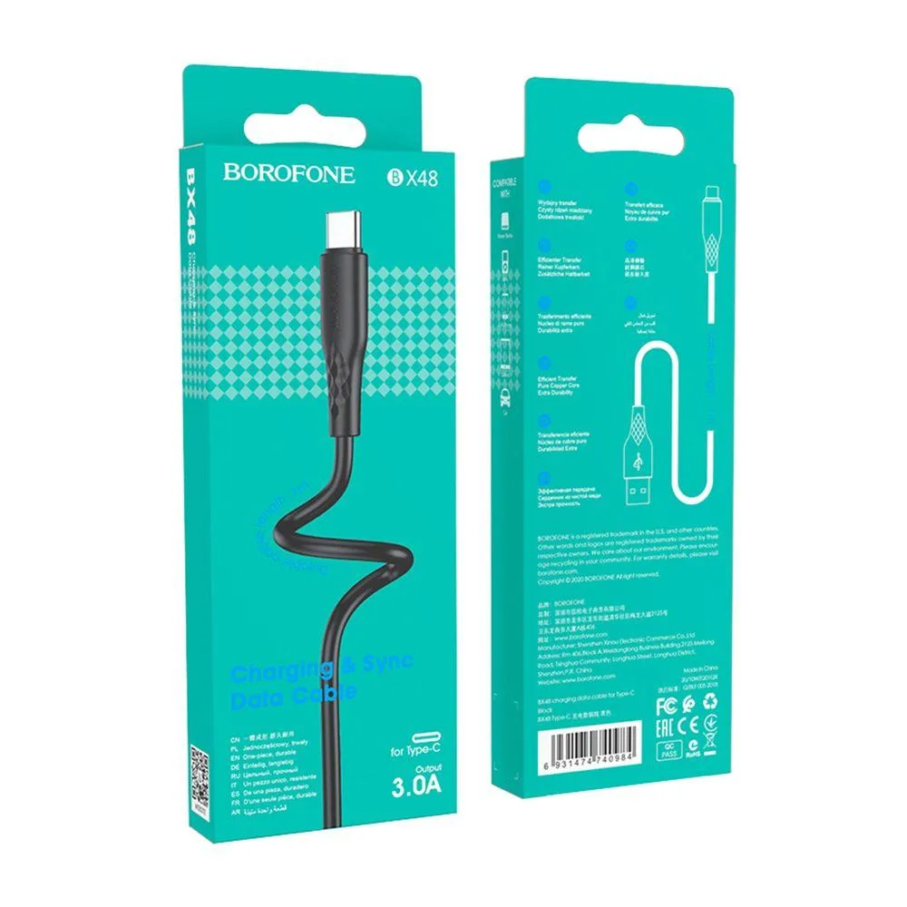 Кабель USB Borofone BX48 Type-C Белый