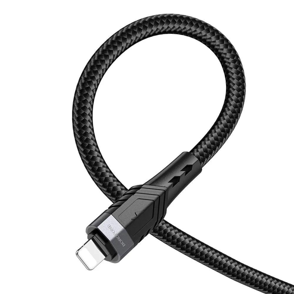 Кабель USB Borofone BU35 PD Type-C to Lightning 1,2m Чорний
