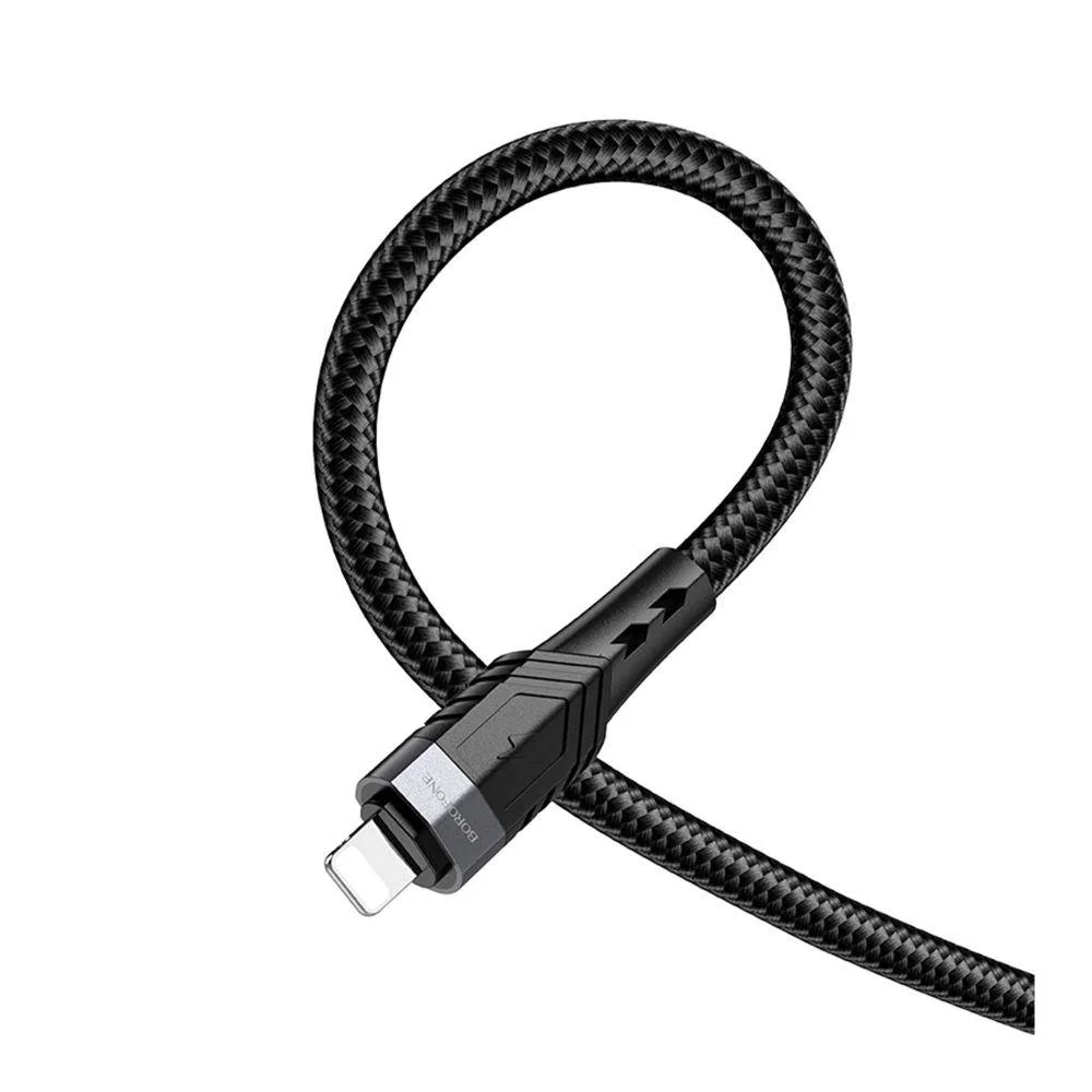 Кабель USB Borofone BU35 Lightning 1,2m Колір Чорний