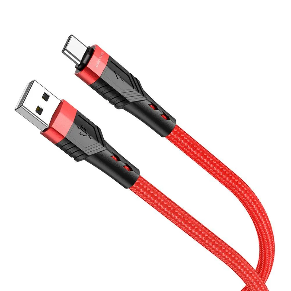Кабель USB Borofone BU35 Type-C 1,2m Колір Червоний