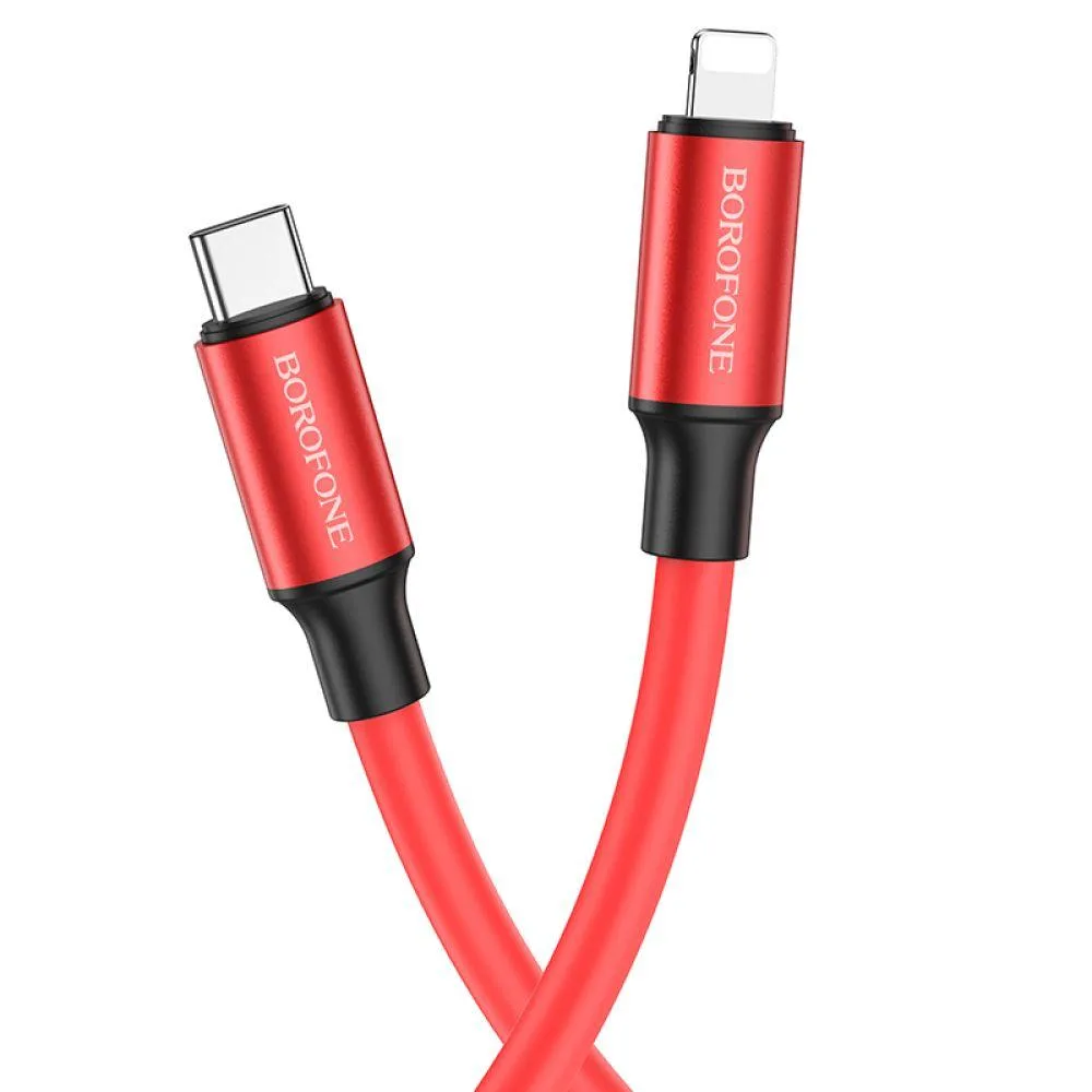 Кабель USB Borofone BX82 PD Type-C to Lightning Червоний