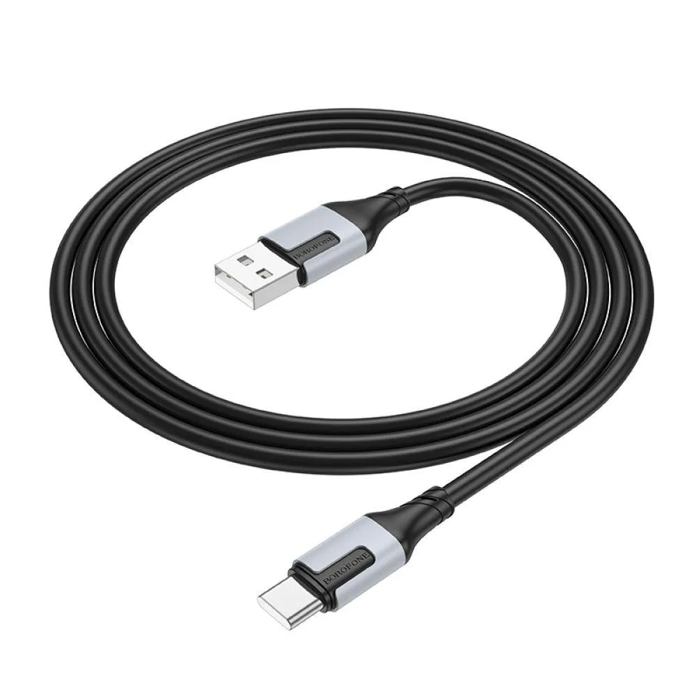 Кабель USB Borofone BX101 Creator Type-C 3A Чорний