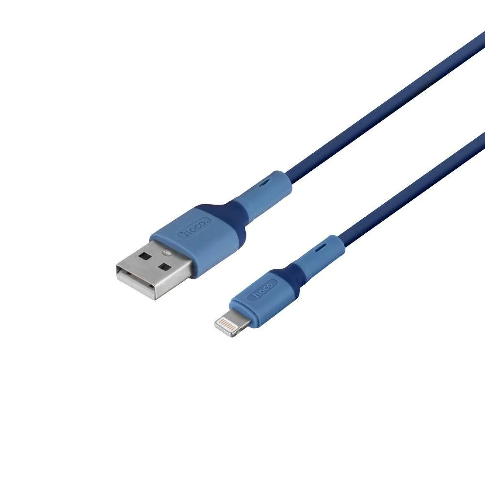 Кабель USB Hoco X65 Lightning Синiй