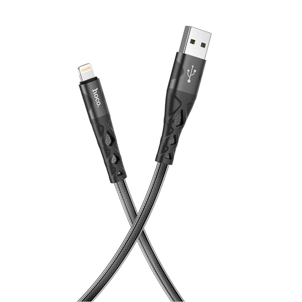 Кабель USB Hoco U105 Treasure jelly Lightning 1.2m Колір Чорний
