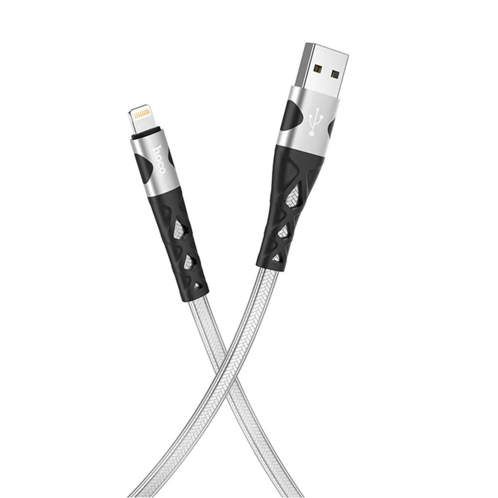 Кабель USB Hoco U105 Treasure jelly Lightning 1.2m Колір Чорний