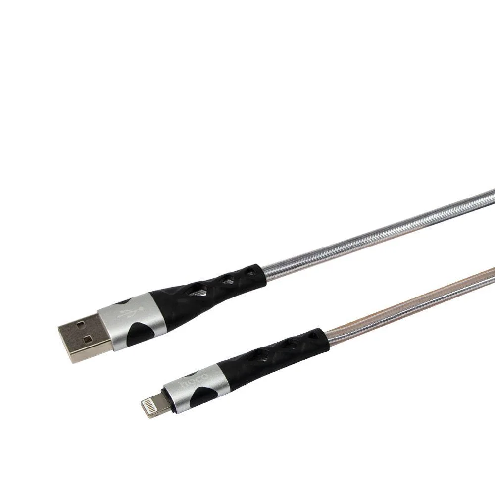 Кабель USB Hoco U105 Treasure jelly Lightning 1.2m Колір Чорний