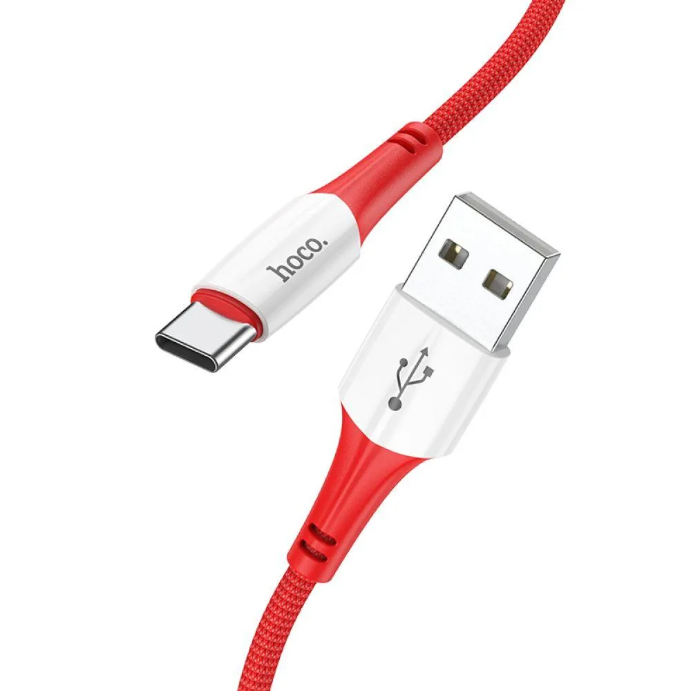 Кабель USB Hoco X70 Ferry Type-C 3A Колір Червоний