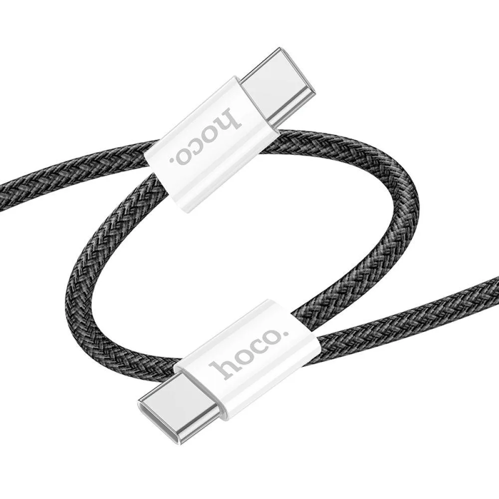 Кабель USB Hoco X104 Source 60W Type-C to Type-C Блакитний