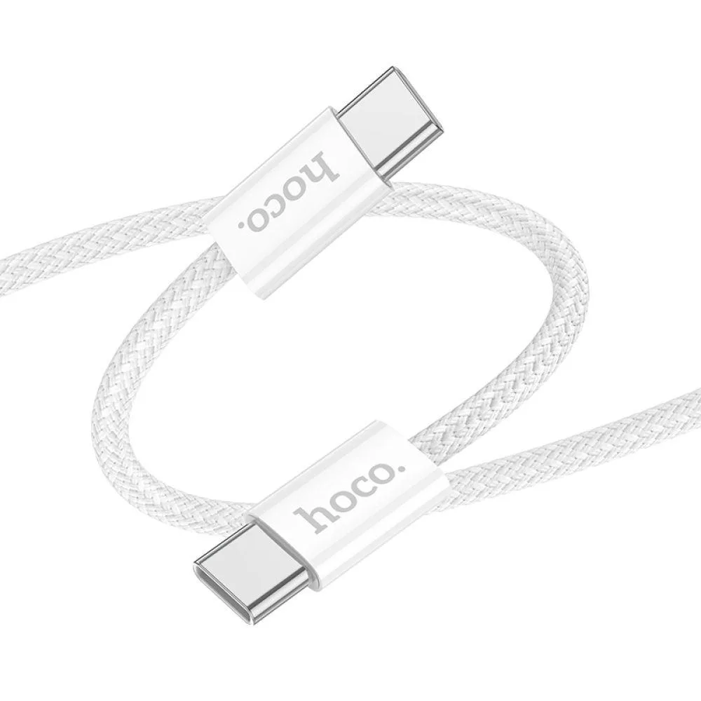 Кабель USB Hoco X104 Source 60W Type-C to Type-C Блакитний