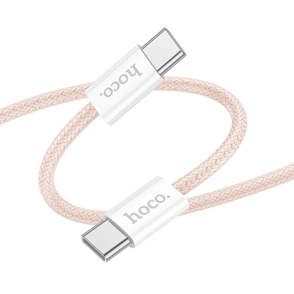 Кабель USB Hoco X104 Source 60W Type-C to Type-C Блакитний