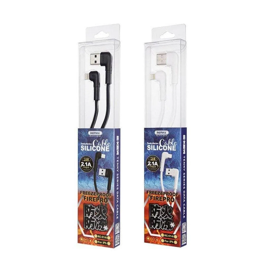 Кабель USB Remax RC-014i Tenky Lightning Бiлий
