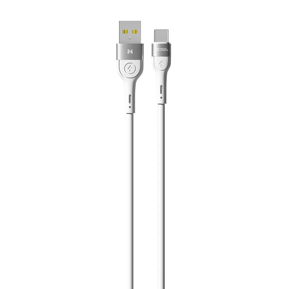 Кабель USB Ridea RC-XS51 X-Silicone Type-C 3A 1.2m Бiлий