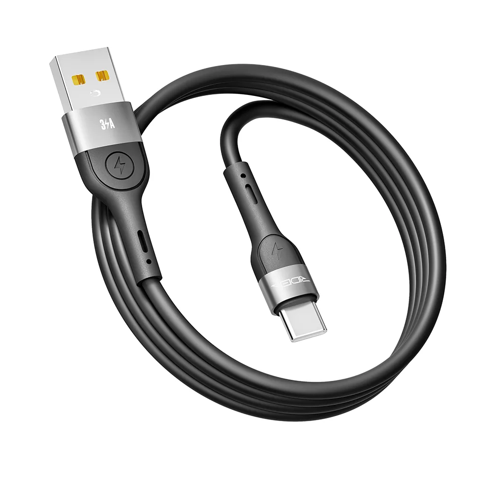 Кабель USB Ridea RC-XS51 X-Silicone Type-C 3A 1.2m Бiлий