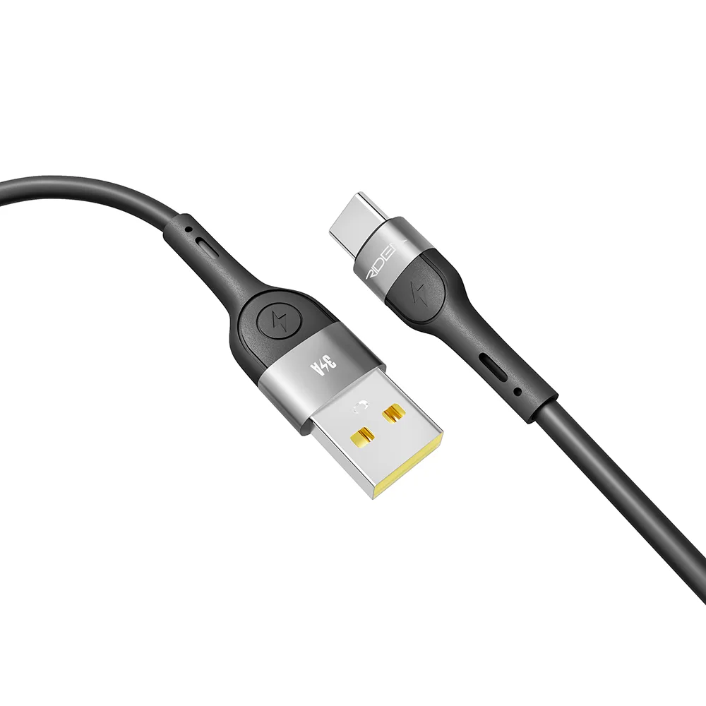 Кабель USB Ridea RC-XS51 X-Silicone Type-C 3A 1.2m Бiлий