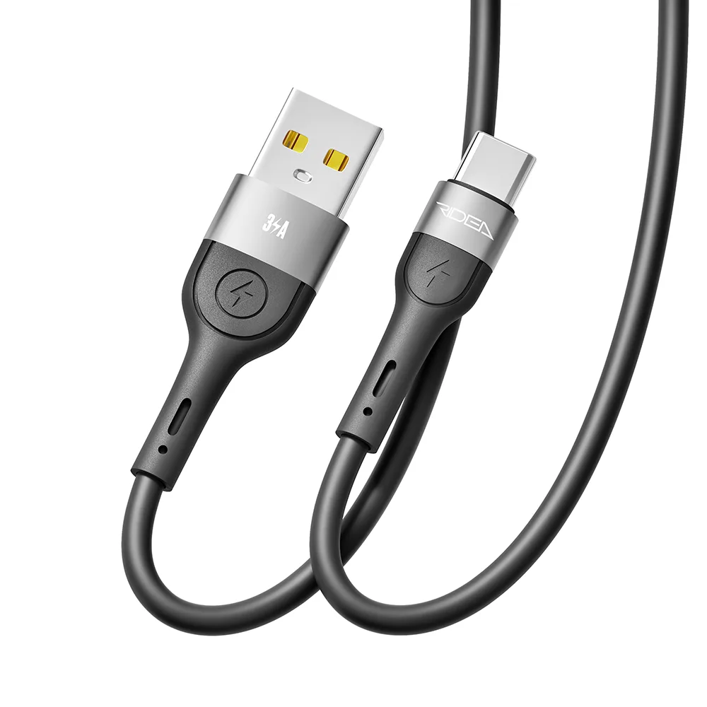 Кабель USB Ridea RC-XS51 X-Silicone Type-C 3A 1.2m Бiлий