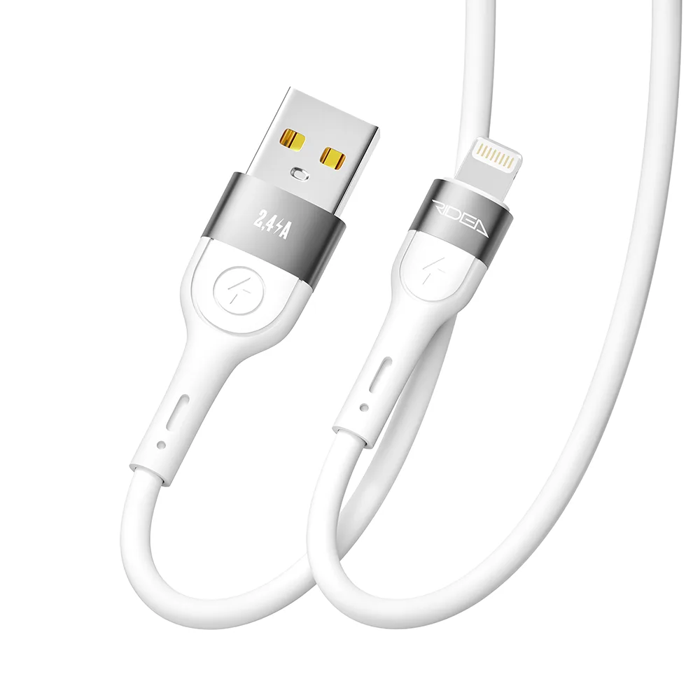 Кабель USB Ridea RC-XS51 X-Silicone Lightning 12W 1.2m Чорний