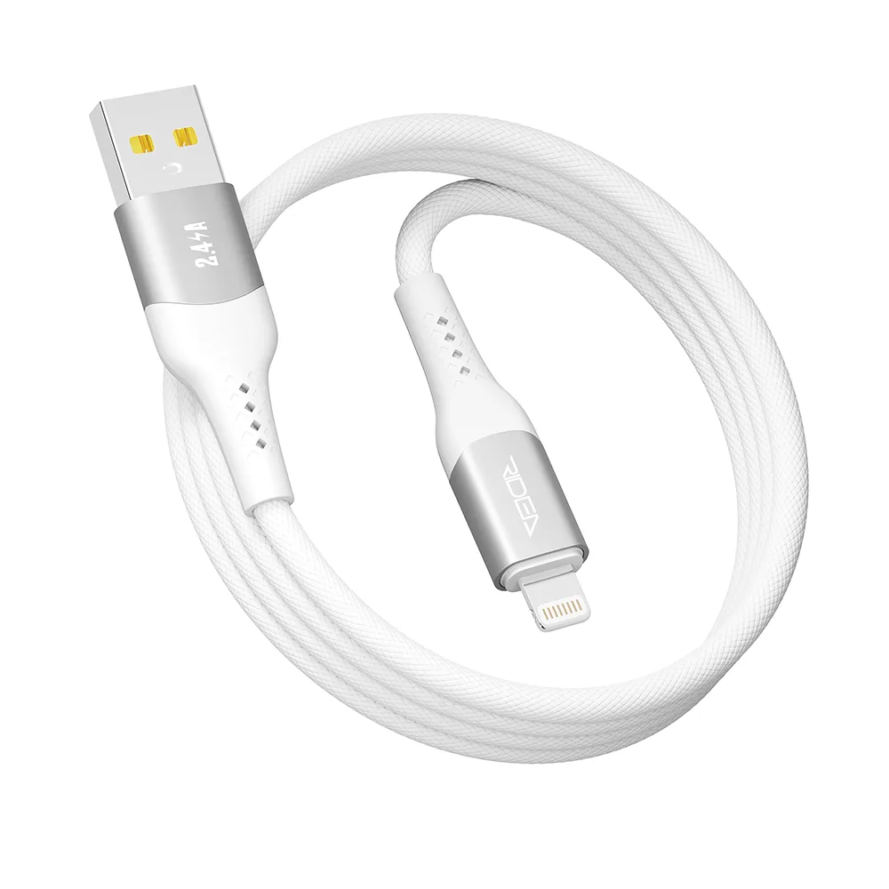 Кабель USB Ridea RC-US42 UltraStrong Lightning 12W 1.2m Чорний