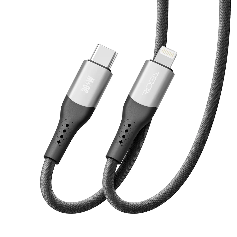Кабель USB Ridea RC-US42 UltraStrong Type-C to Lightning 30W 2m Чорний