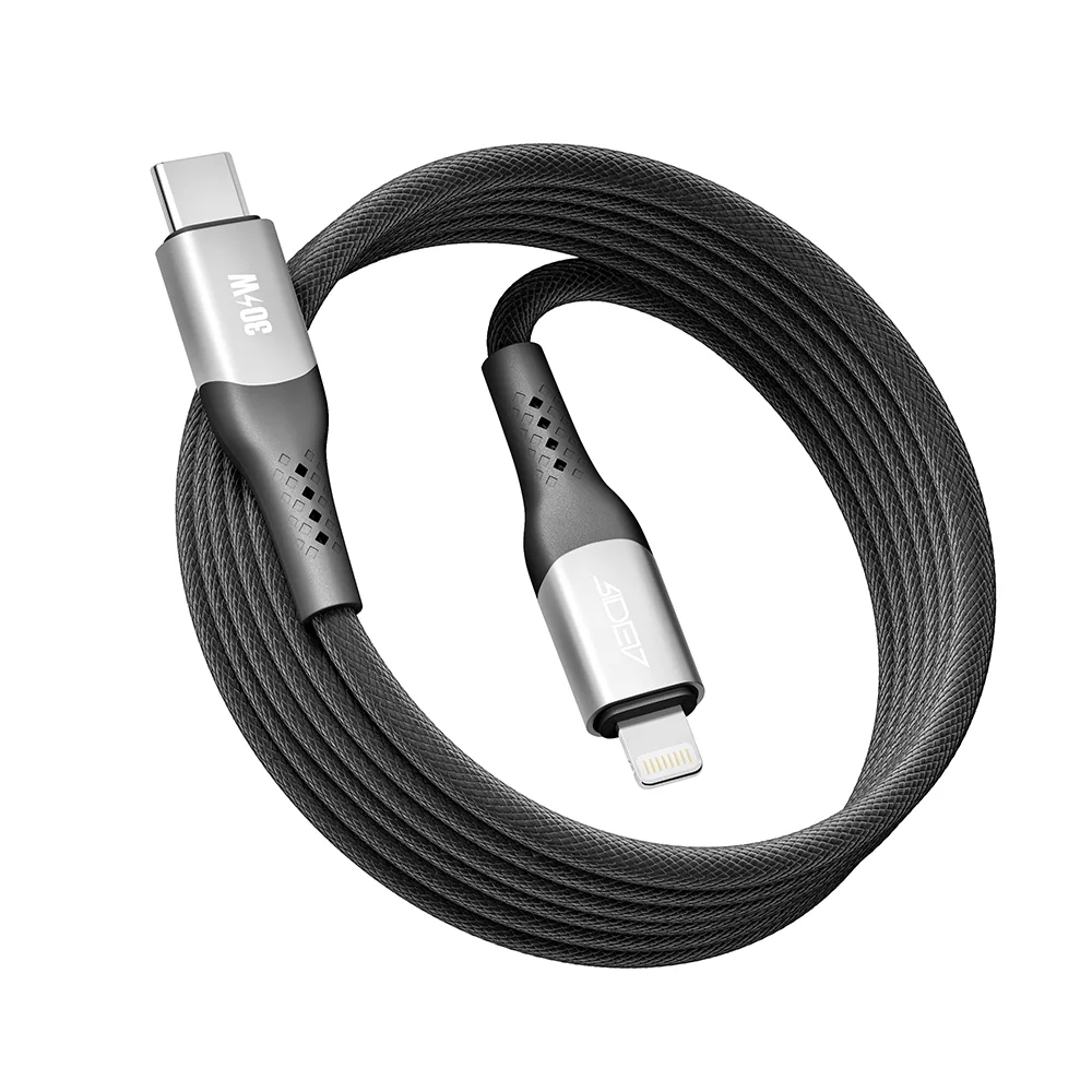 Кабель USB Ridea RC-US42 UltraStrong Type-C to Lightning 30W 2m Чорний