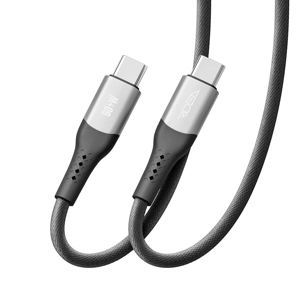 Кабель USB Ridea RC-US42 UltraStrong Type-C to Type-C 60W 1.2m Чорний
