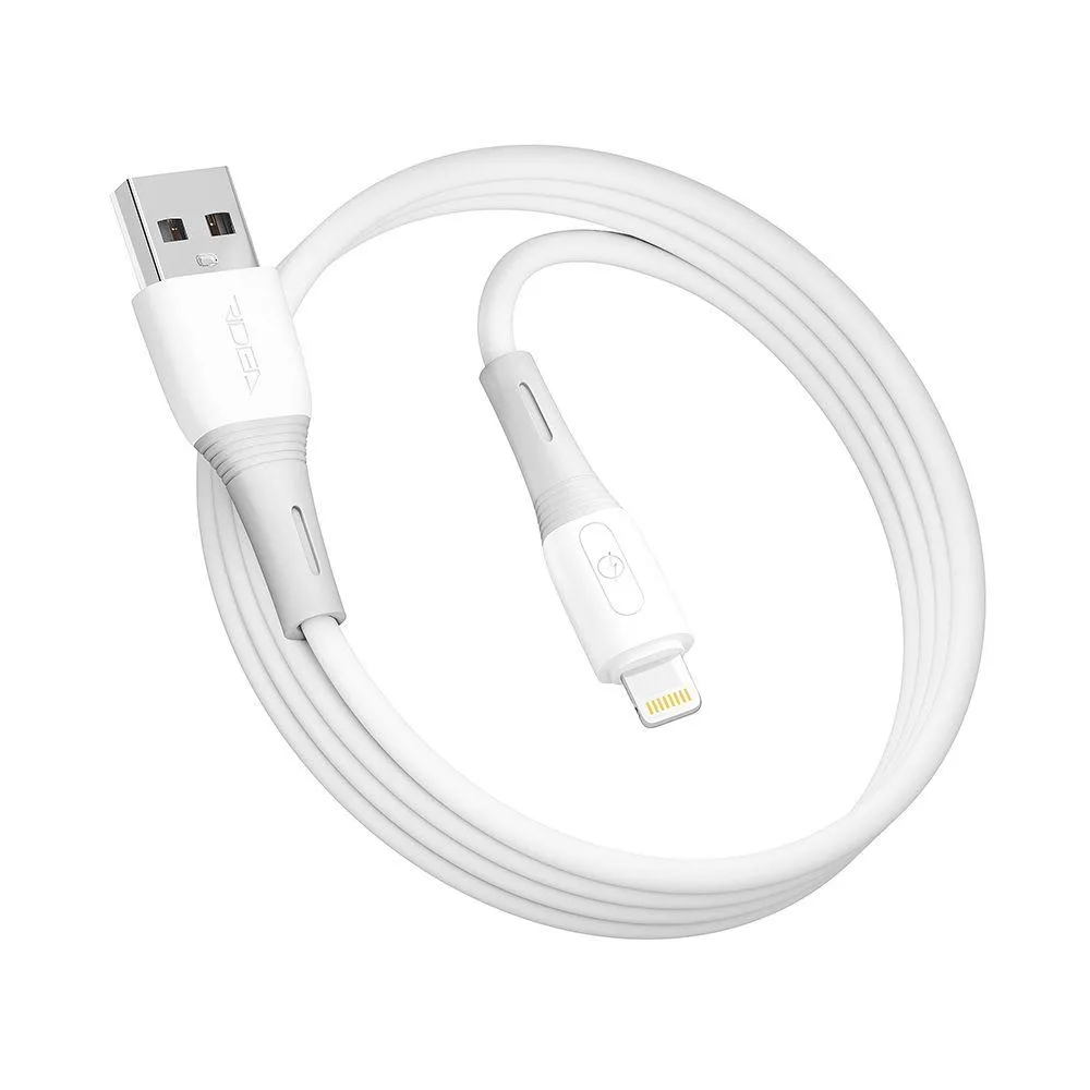 Кабель USB Ridea RC-SI35 SiliconePro 12W Lightning Бiлий