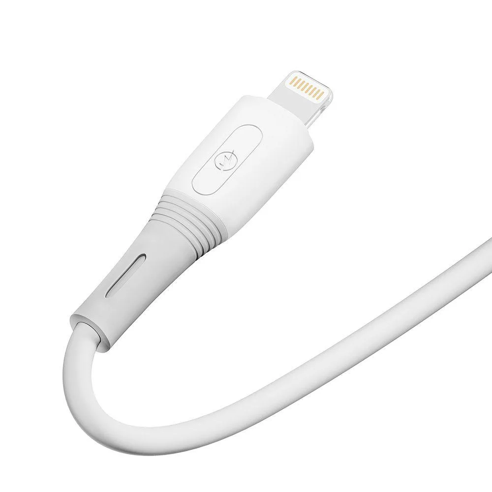 Кабель USB Ridea RC-SI35 SiliconePro 12W Lightning Бiлий