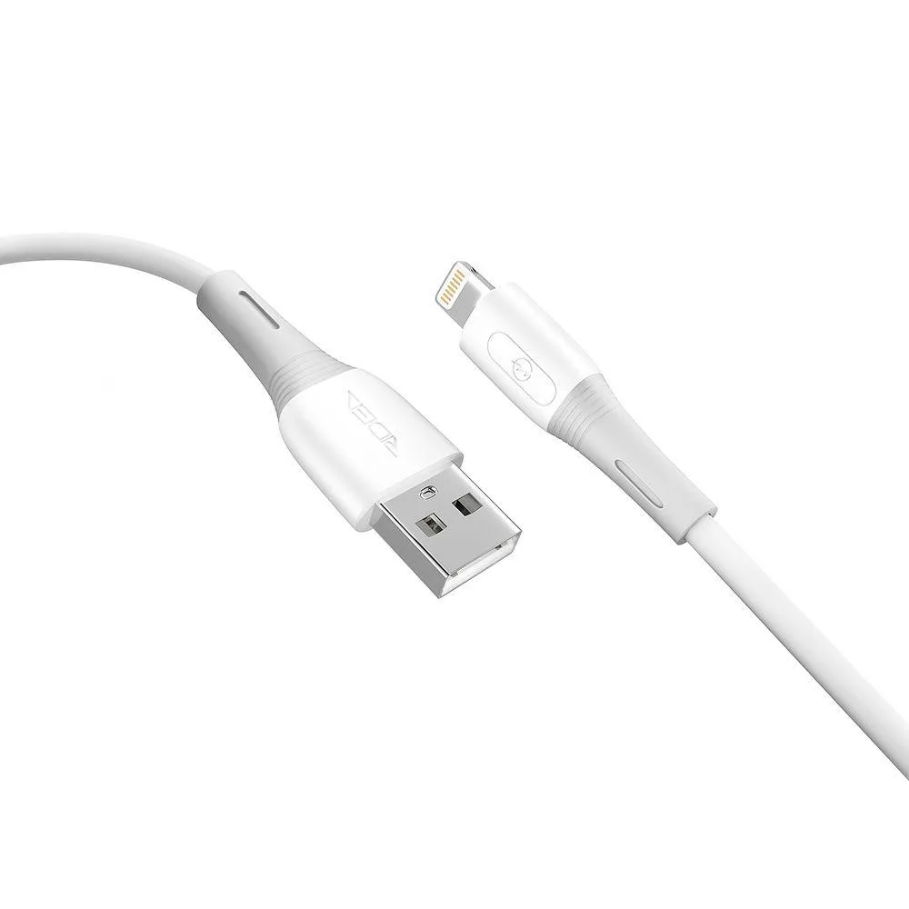 Кабель USB Ridea RC-SI35 SiliconePro 12W Lightning Бiлий