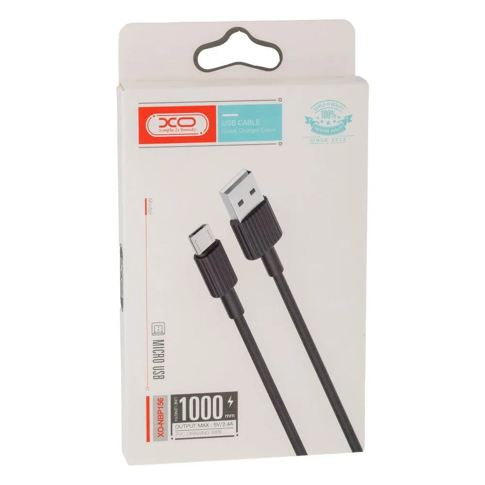 Кабель USB XO NBP156 Micro Колір Чорний